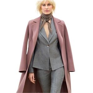 Escada Barbine Cashmere Wool Suit Jacket Gray Size 38